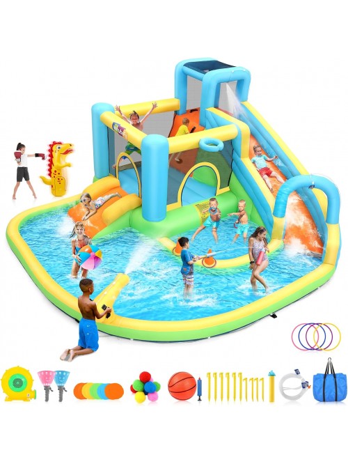 Qhomic Bounce House for 3-12 Years, Inflatable Wat...