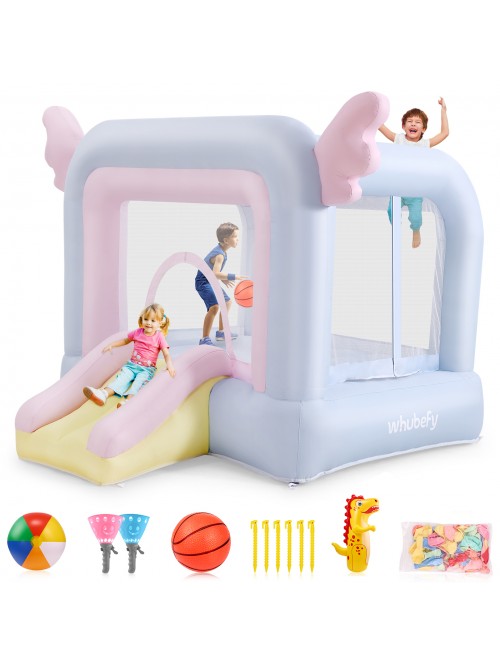 QHOMIC Inflatable Bounce House, Kid's Bouncer with...