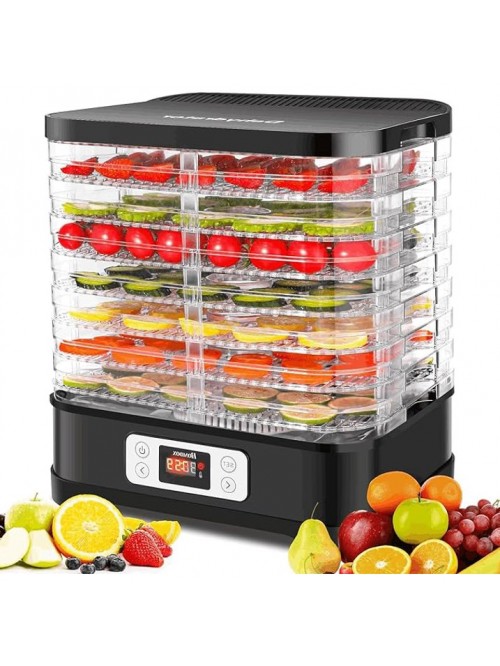 Qhomic Food Dehydrator, 8-Layer Large Capacity and...