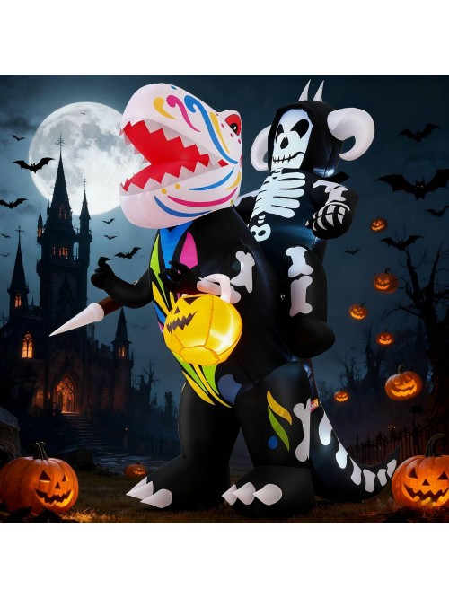 Qhomic 8FT Halloween Inflatable Decoration Suitabl...